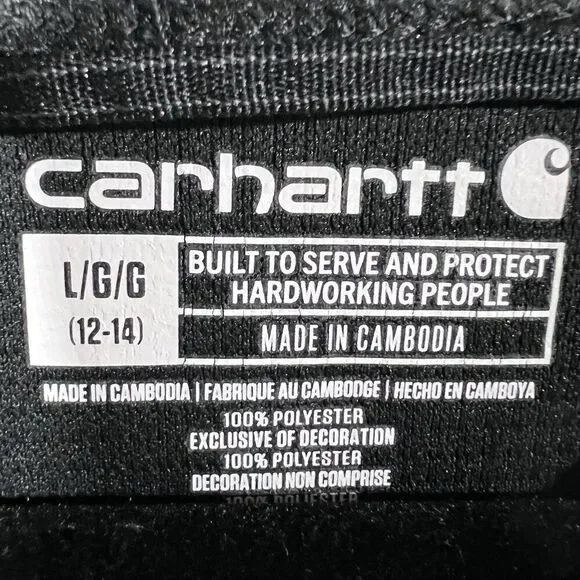 Carhartt Force Waffle Base Layer Thermal Long Sleeve Black Shirt Women s L 12/14 - Picture 6 of 6